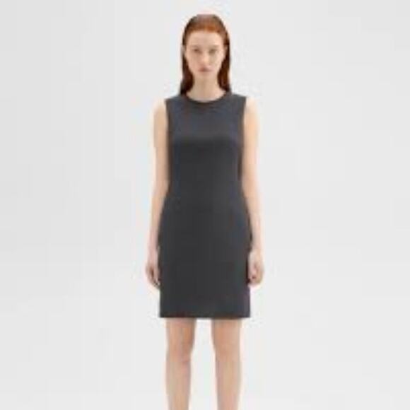 Theory Pallie Melange Grey Sheath Dress - Picture 1 of 5